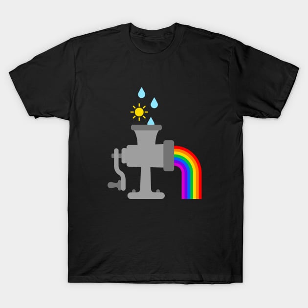 Rainbow Grinder T-Shirt by viktorhertz